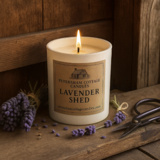 Lavender Shed Candle White