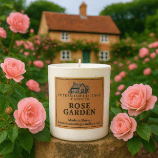 Rose Garden Candle White